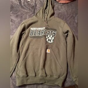 Green Northwest Missouri Carhartt hoodie